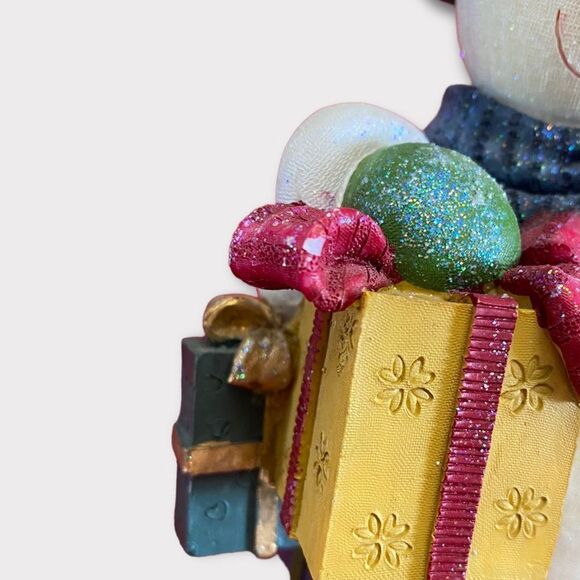 SNOWMAN Figurine With Gifts - Picture 2 of 6